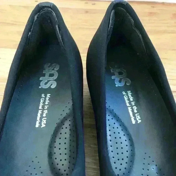 SAS Bliss Slip On Wedge Black Shoes Size 9.5 - Picture 7 of 8